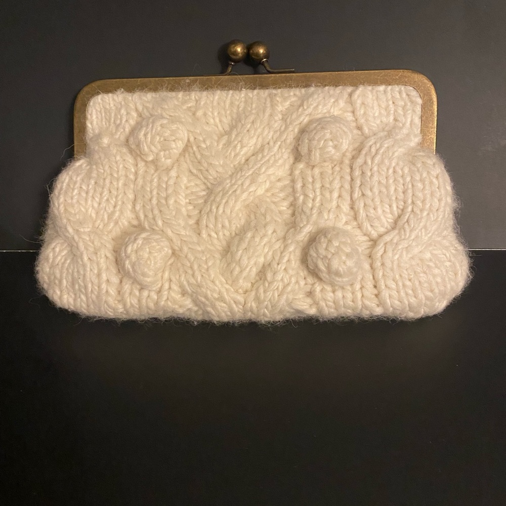 J. Crew knit hand bag